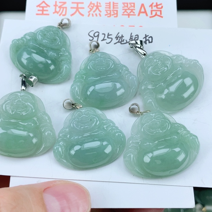 翡翠挂件银S925镶嵌多样性发其1