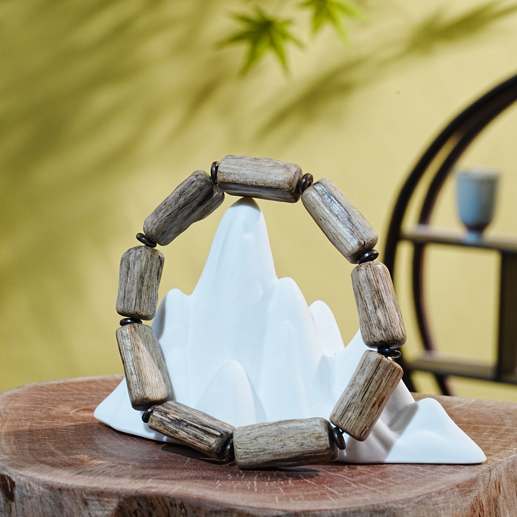 【收藏级】达拉干软丝虎斑纹老料随型单圈手串 22.47g 250820003 F 