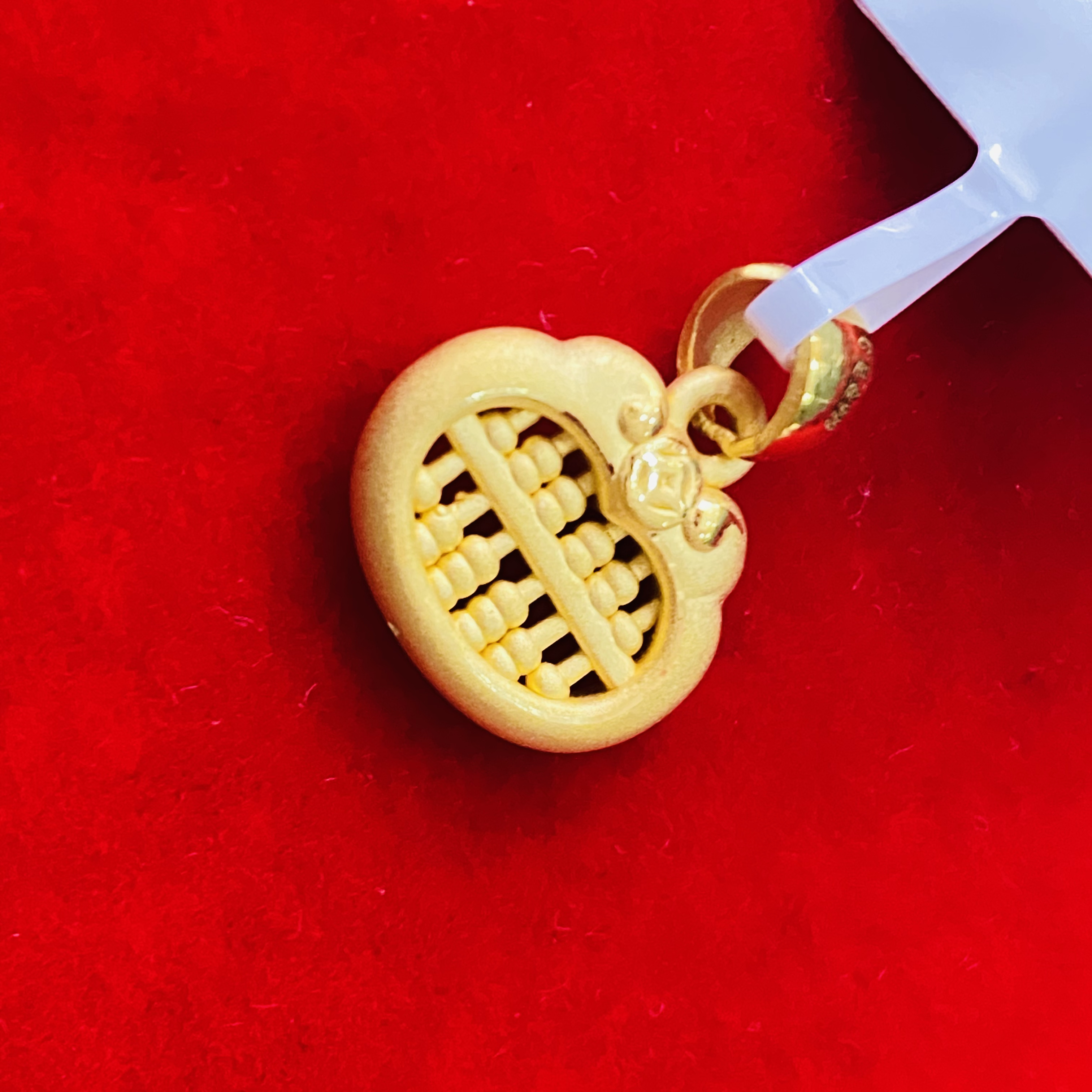 【木木专享】足金999饰品 福字算盘 ZP 1.91