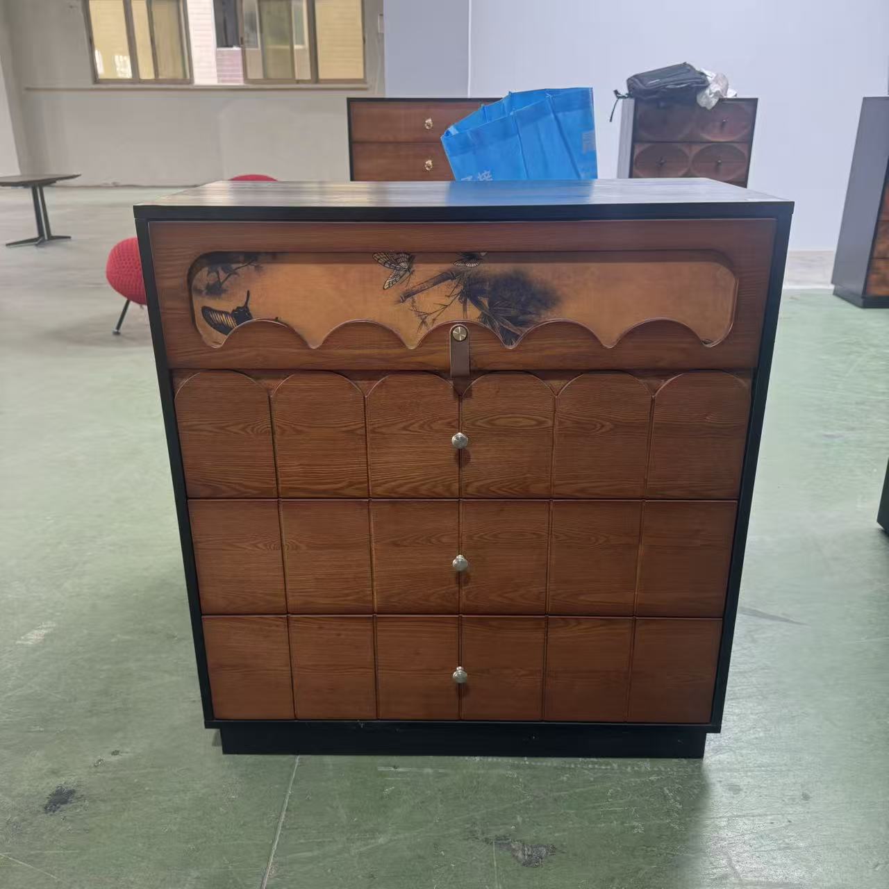 RG1106中古风香云纱四斗柜（80*40*85cm）【99新；不包售后】