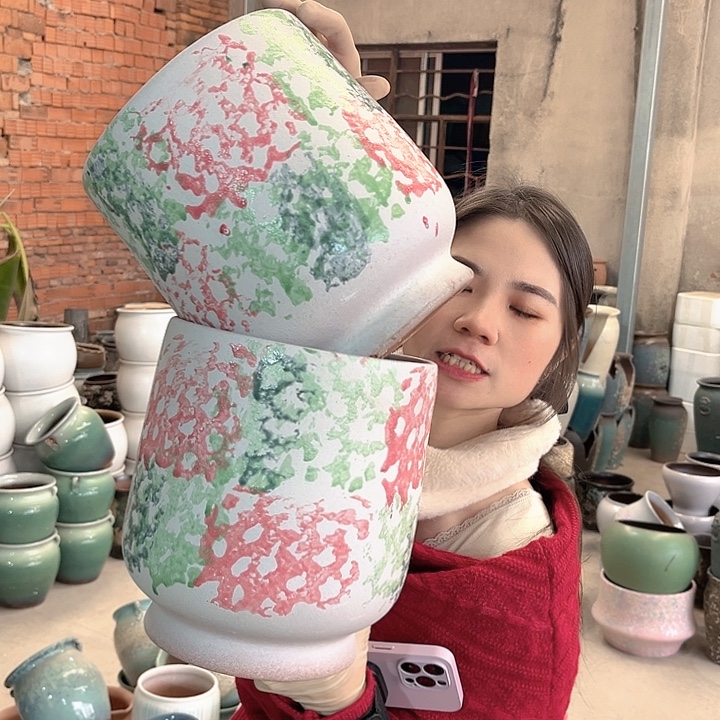 正品口19高22花盆……