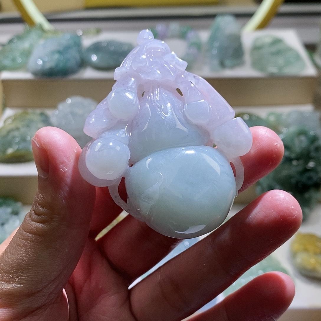 【闪购商品】翡翠颈饰未镶嵌葫芦