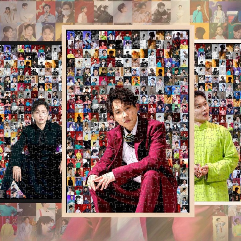 孟鹤堂明星周边饭制爱豆高颜值礼物拼图木质成人玩具1000片200片