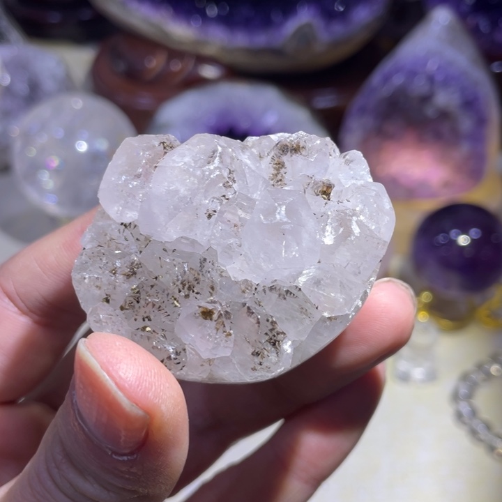 紫晶方解石未镶嵌