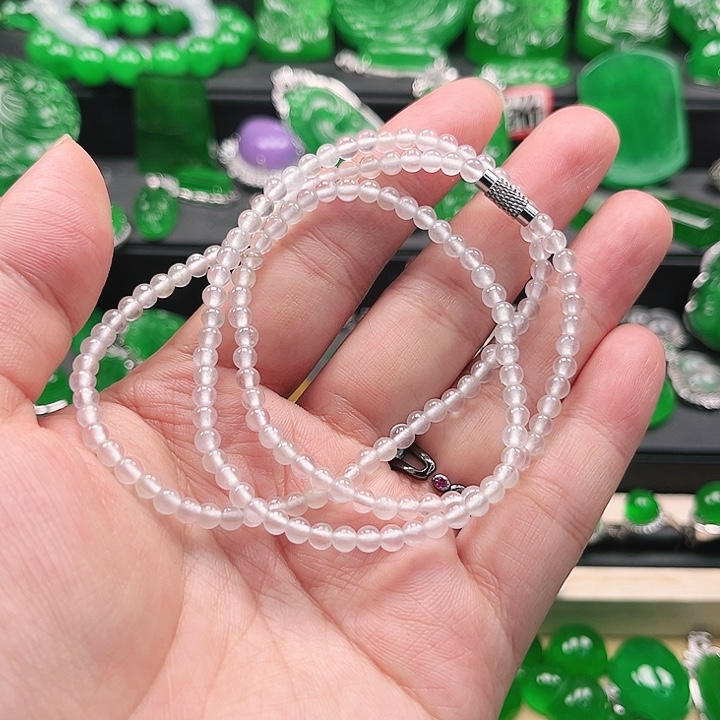 翡翠未镶嵌手链珠链