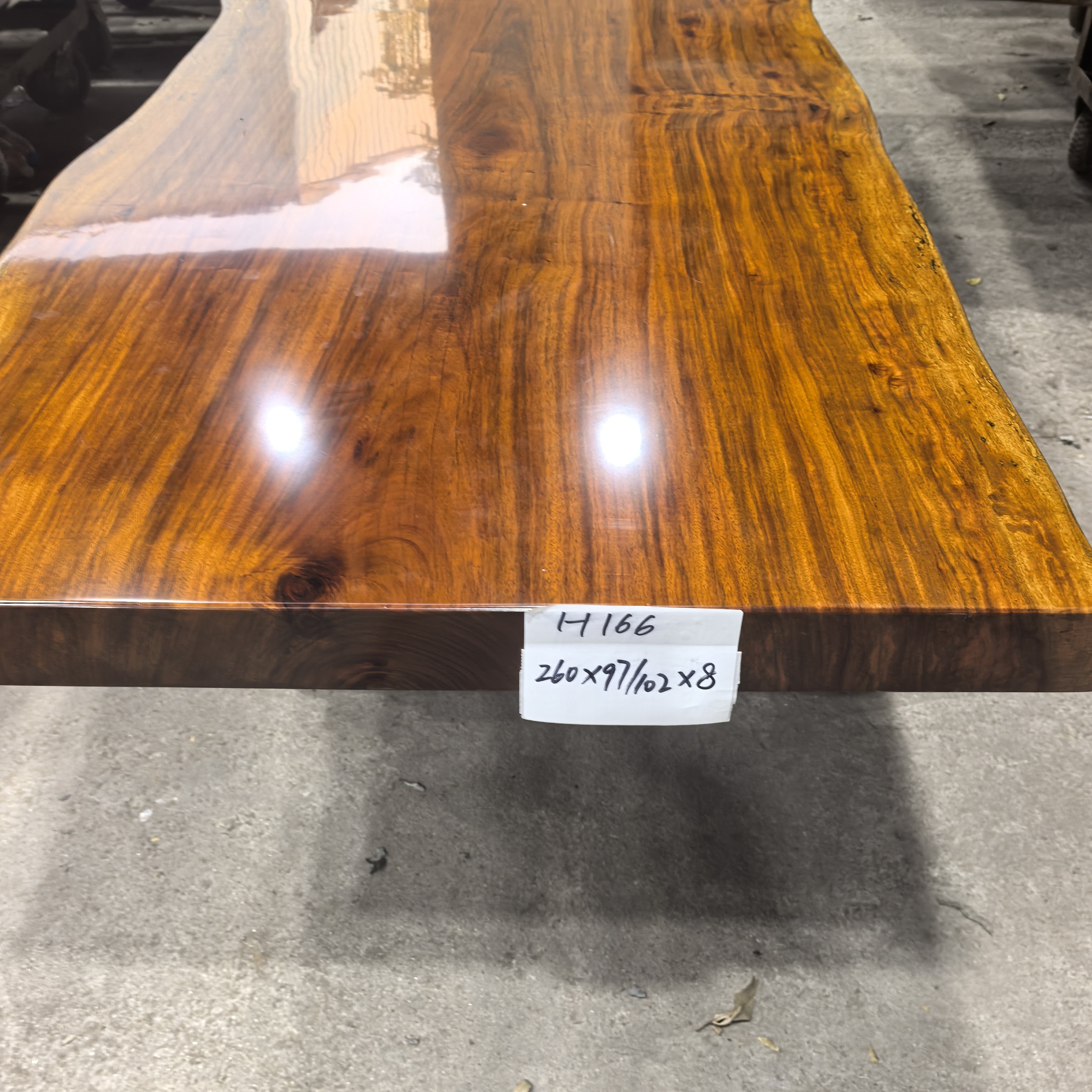 刚果原木整切大板桌茶桌办公桌自然之美整木整切