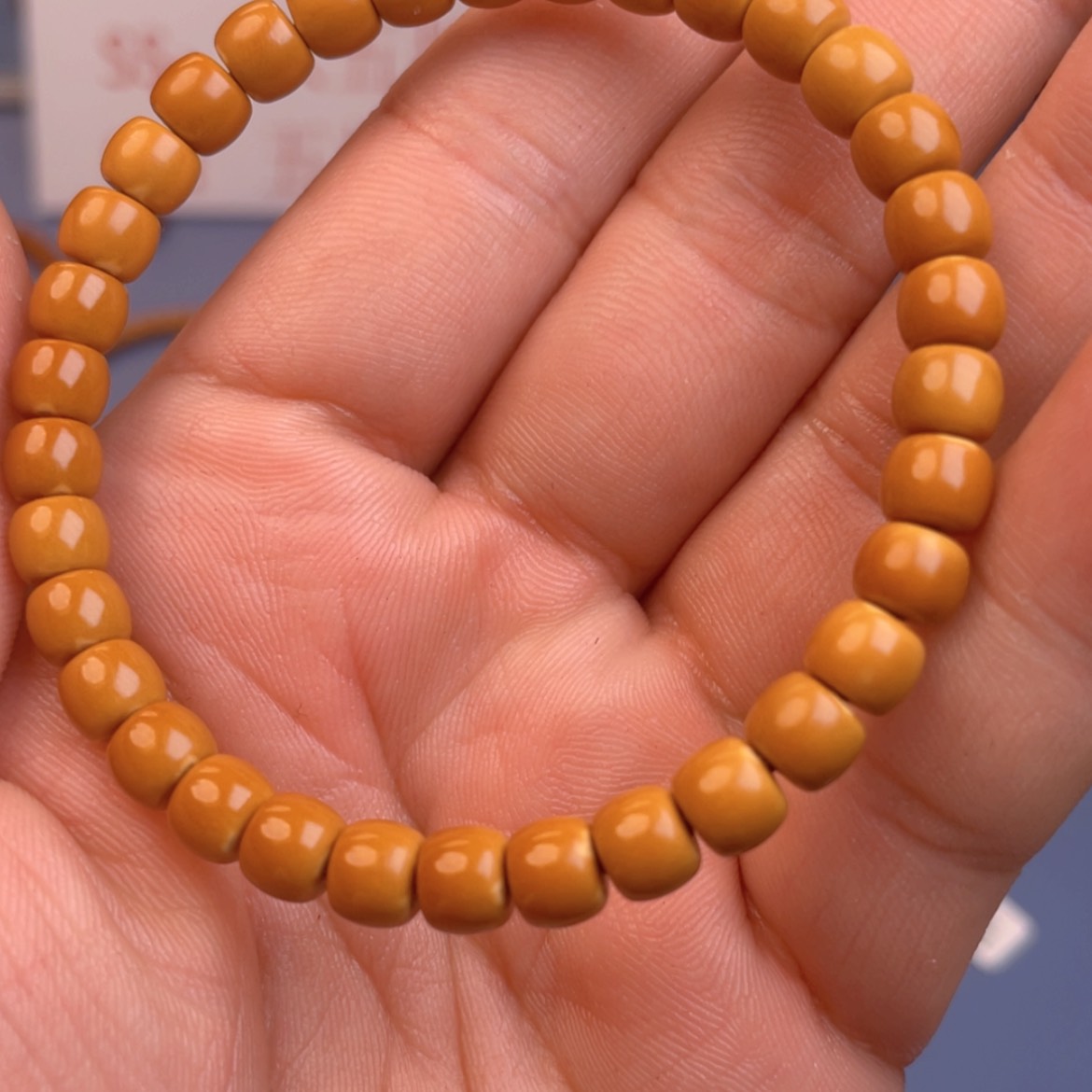 【闪购商品】橄榄核手串核尖极限弧尺寸6.7特价微白