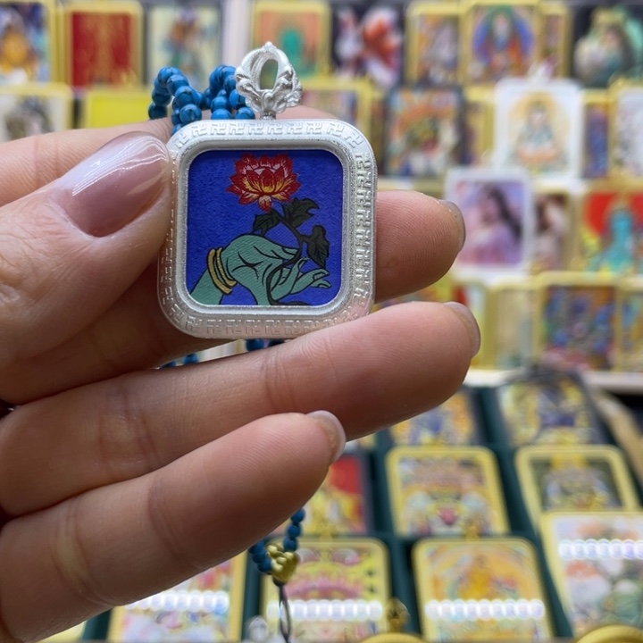 吊坠静****开唐卡吊坠项链吊坠