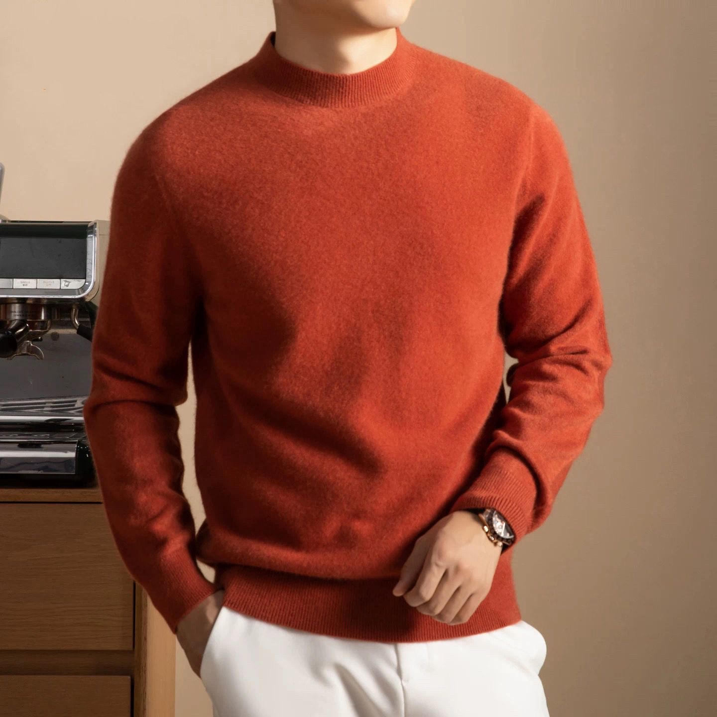 【圆领】冬季加厚套头针织衫