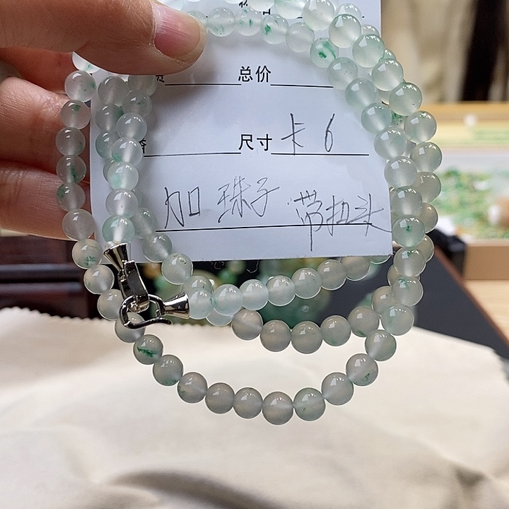 石英质玉卡6，长串未镶嵌