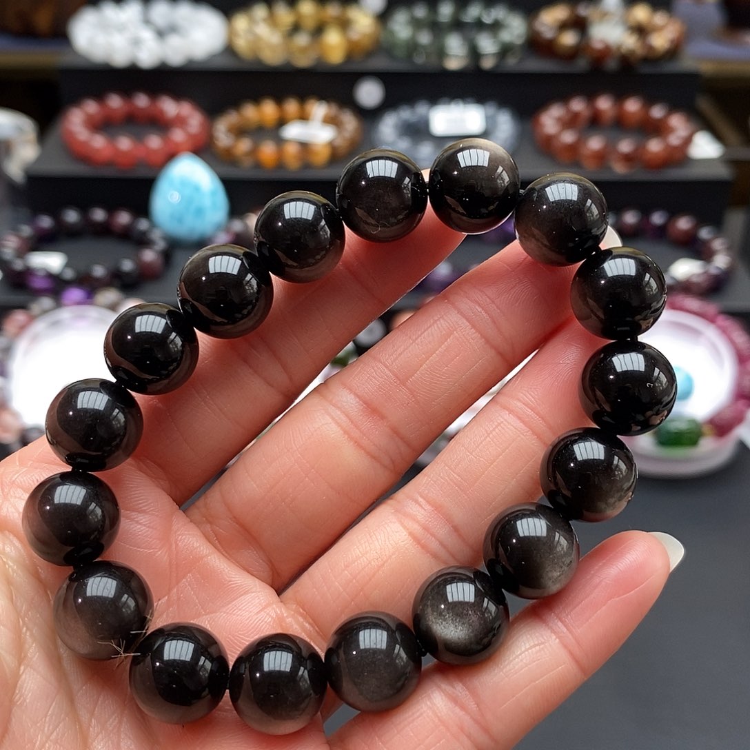 黑曜岩手链未镶嵌