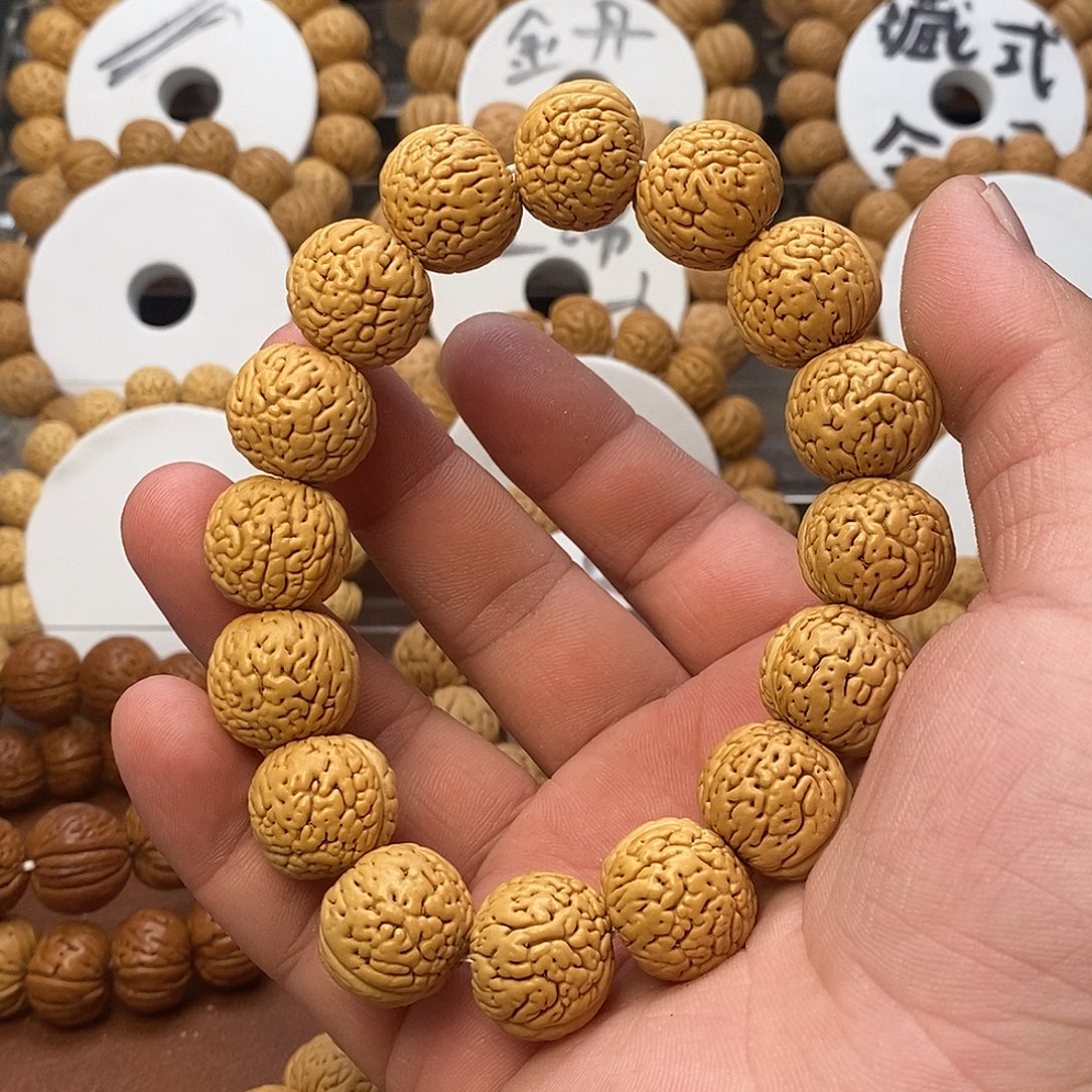 吊坠桃核虎皮肌肉18.