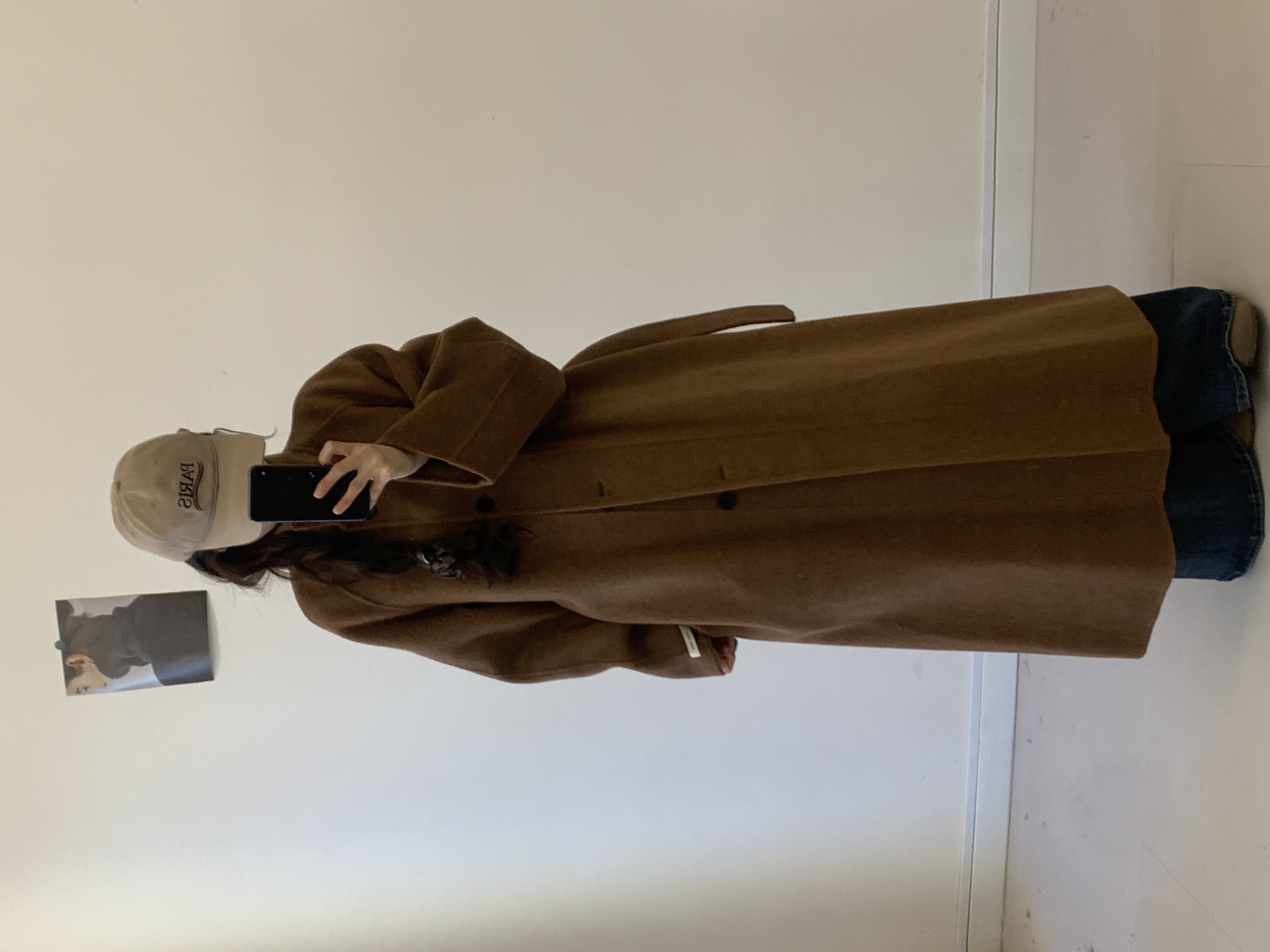 韩系长款羊毛双面呢大衣秋冬羊毛外套9119适合高个子