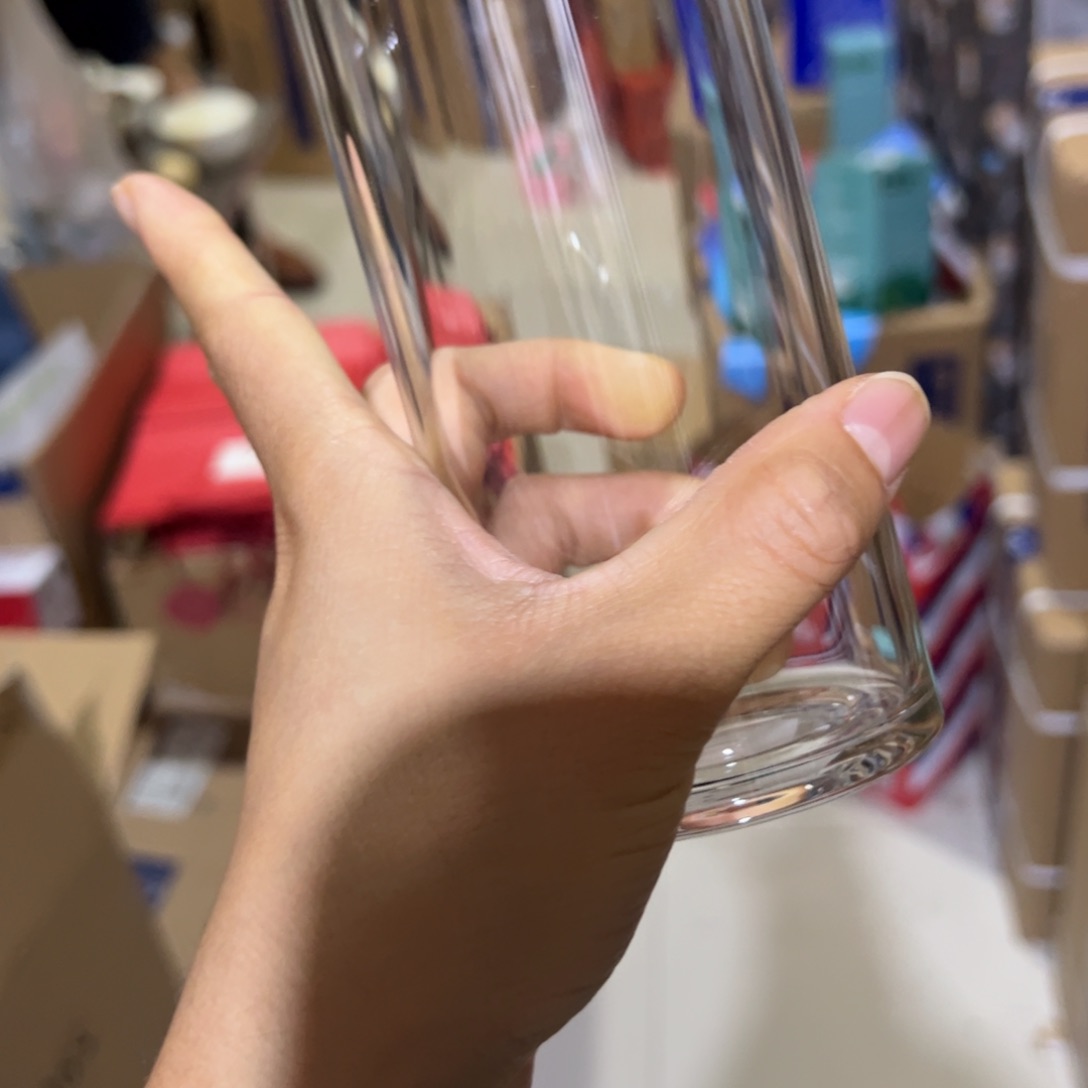 玻璃杯4104101205本色单层烫手玻璃杯➕杯套