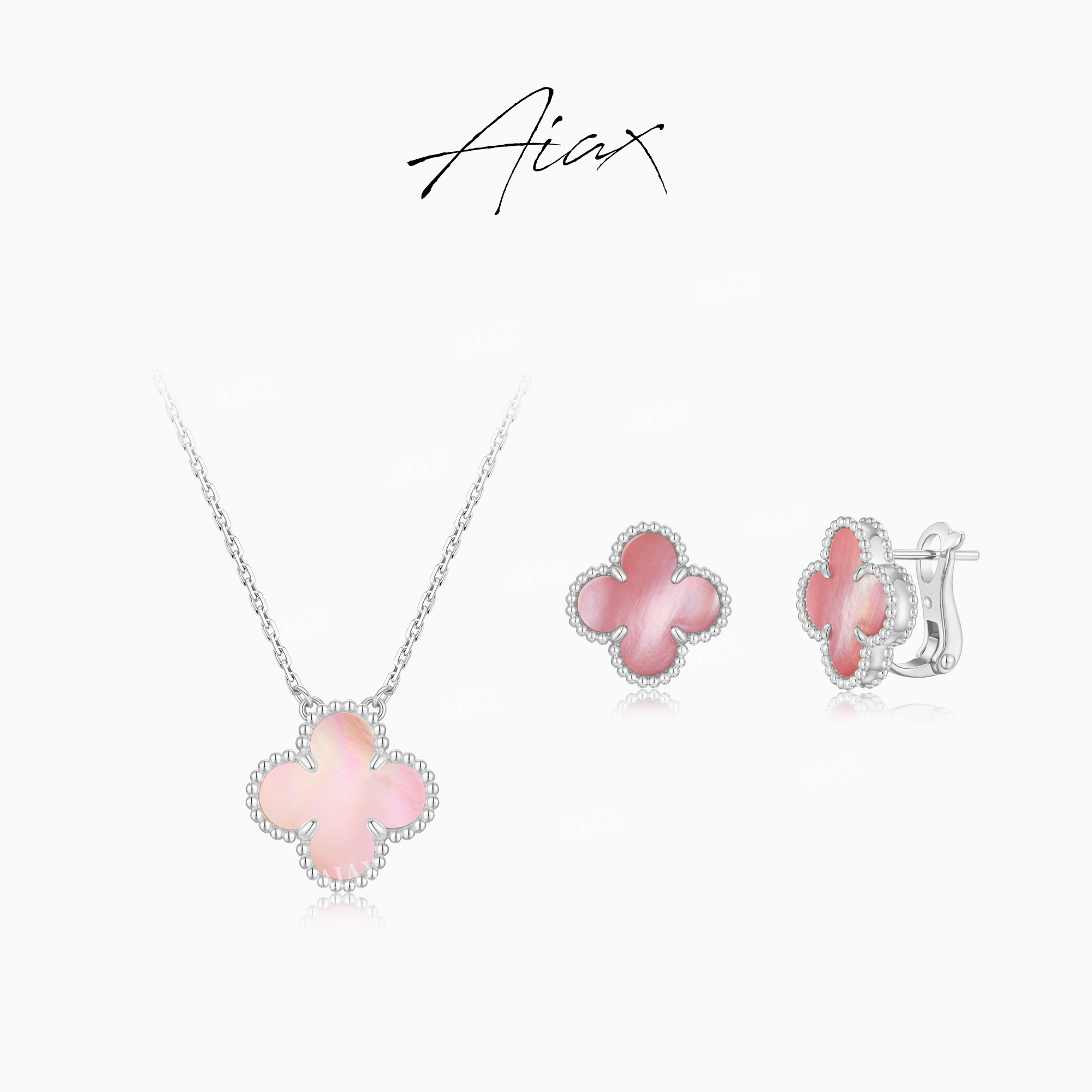 AIAX 925银 秋上新【四叶】经典时尚ins饰品四叶项链TSJ9414