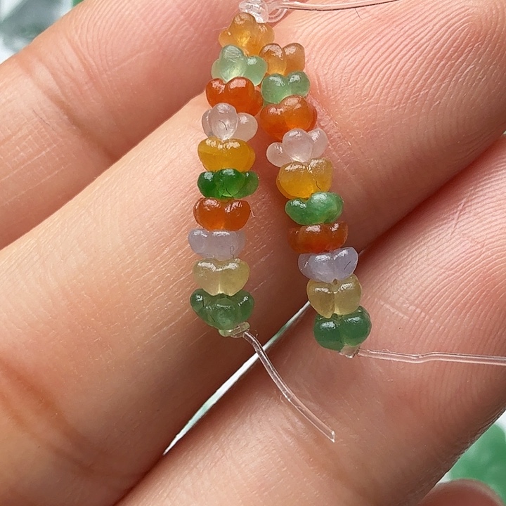 定制翡翠未镶嵌天然缅甸翡翠耳饰