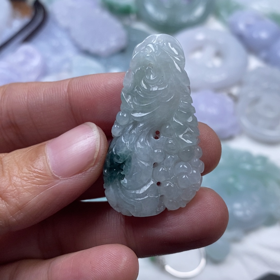 颈饰未镶嵌翡翠大****铺翡翠