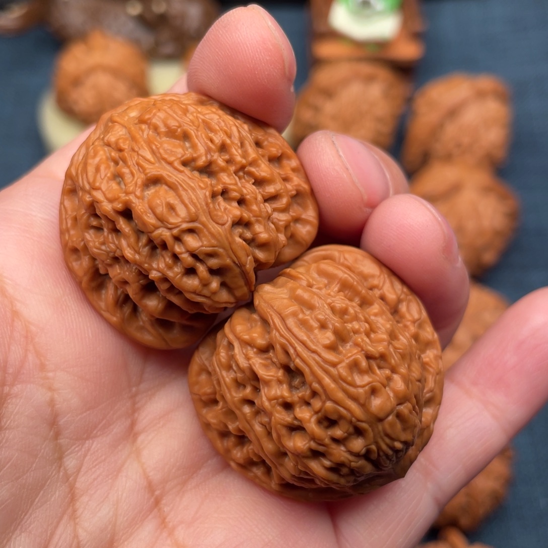 把件文玩核桃33.8无药承德密纹全品