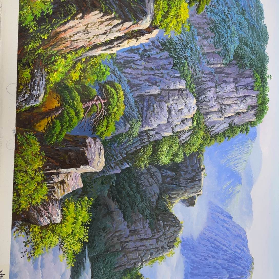 油画一起加油努力