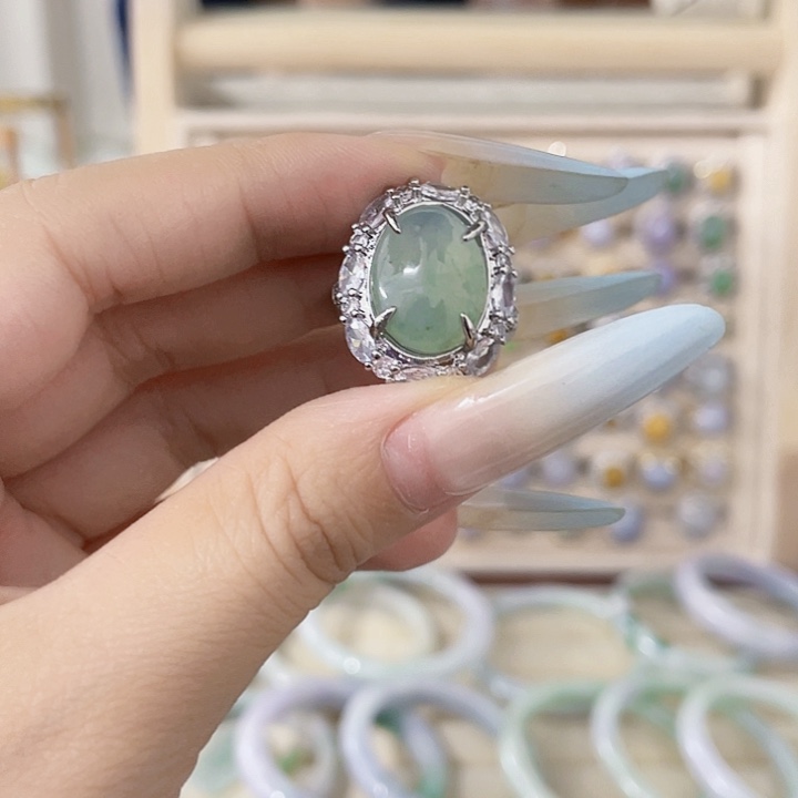 颈饰未镶嵌翡翠天然翡翠Ａ货