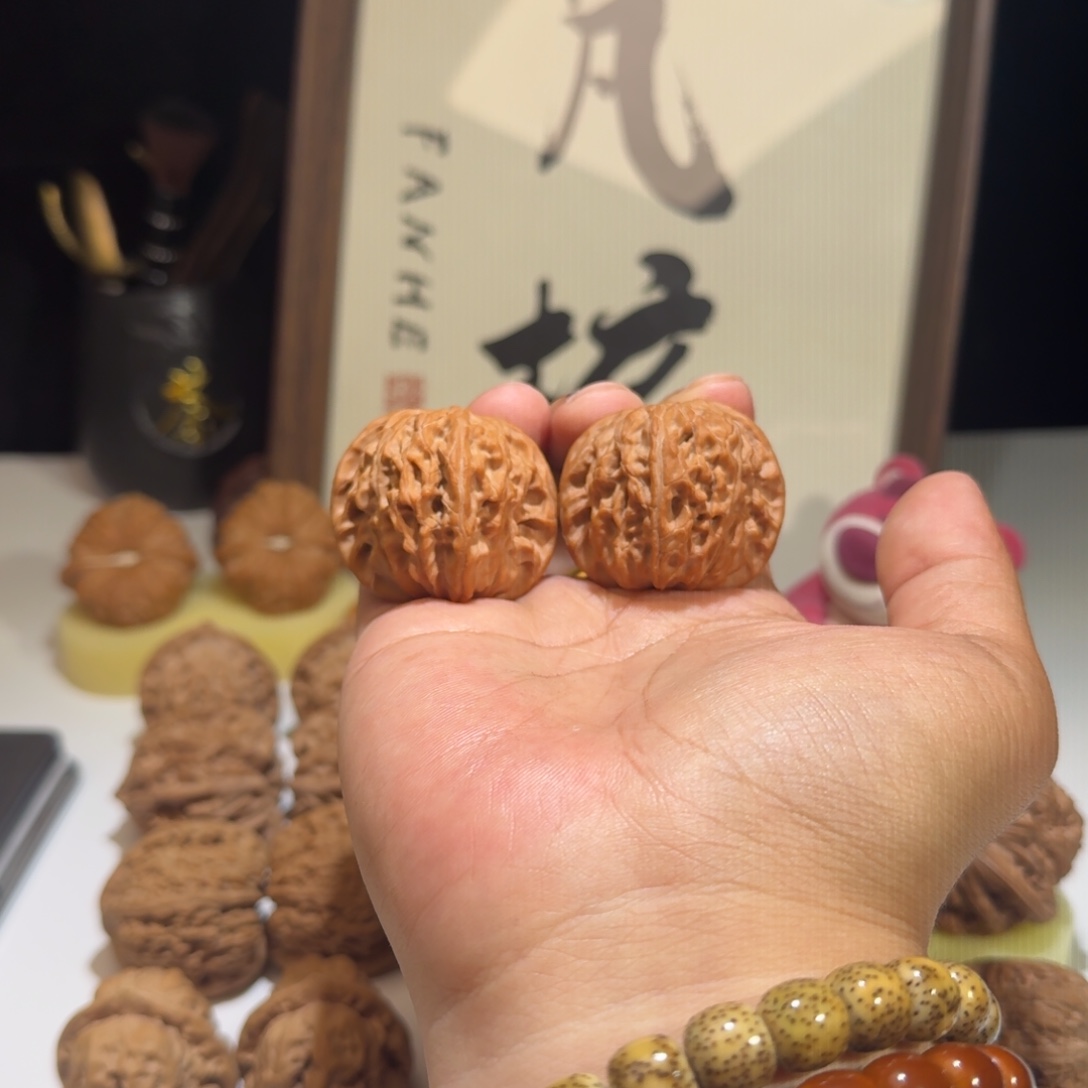 点***点吊坠文玩核桃40尺寸全品山地