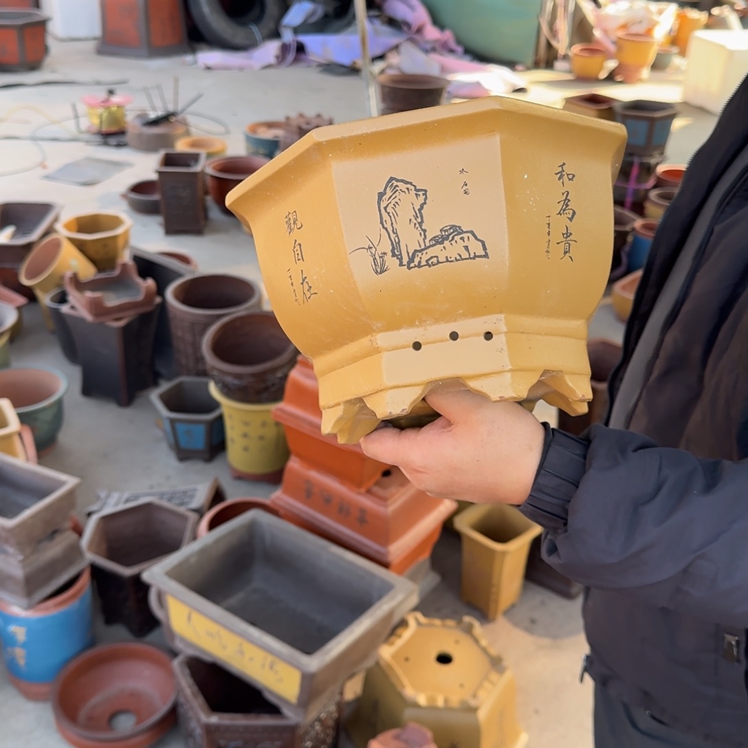 紫砂花盆口径20.15口径