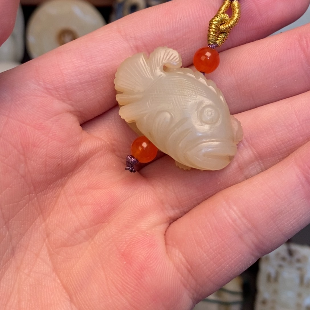 和田玉挂件未镶嵌枫*