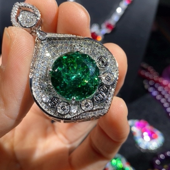 红宝石戒指银S925镶嵌