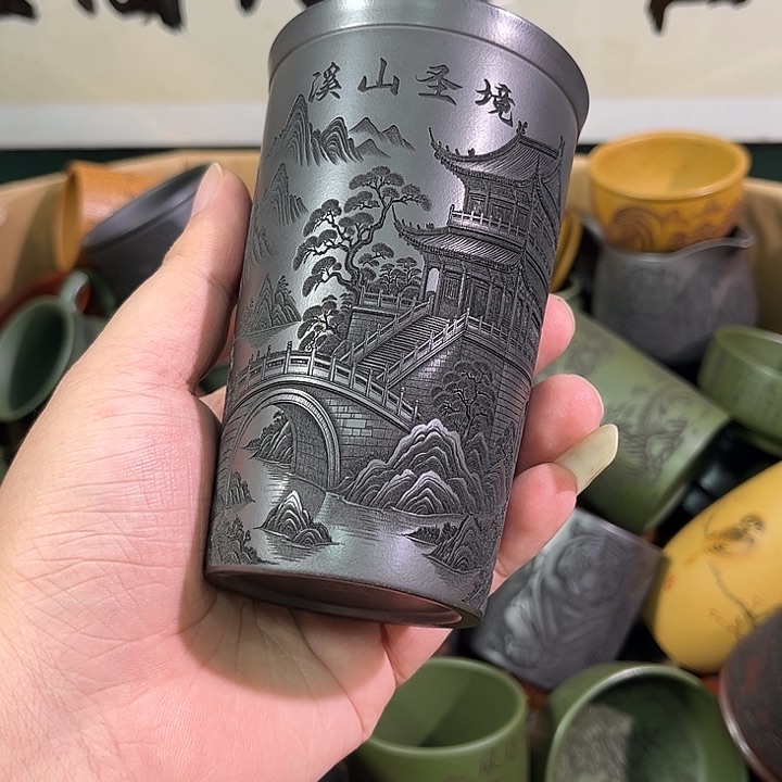 茶杯紫砂全手工紫砂主人杯