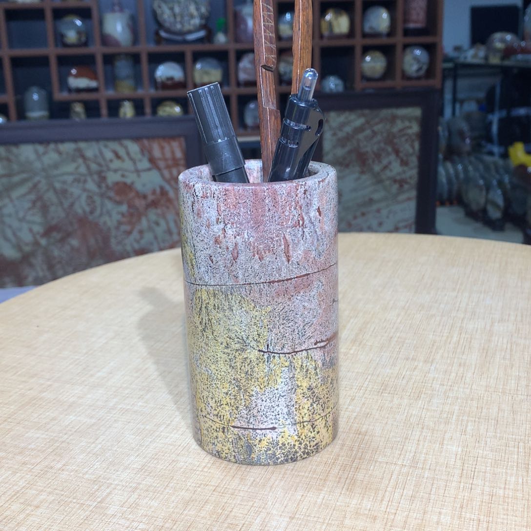 紫砂，广西国画石摆件，收藏观赏