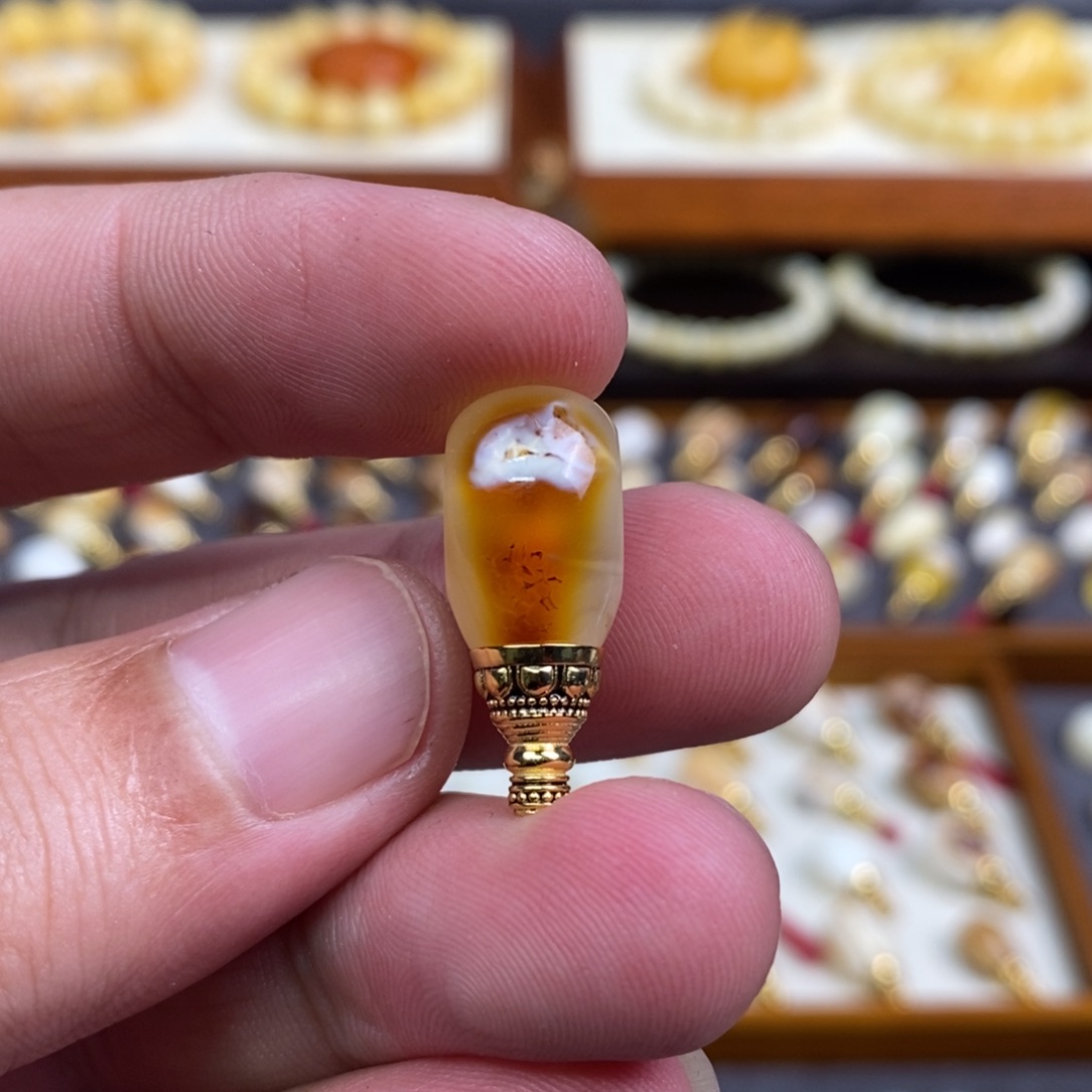 f***t蜜蜡未镶嵌裸石配饰三通