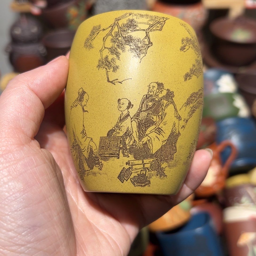 紫砂茶杯宜兴紫砂主人杯