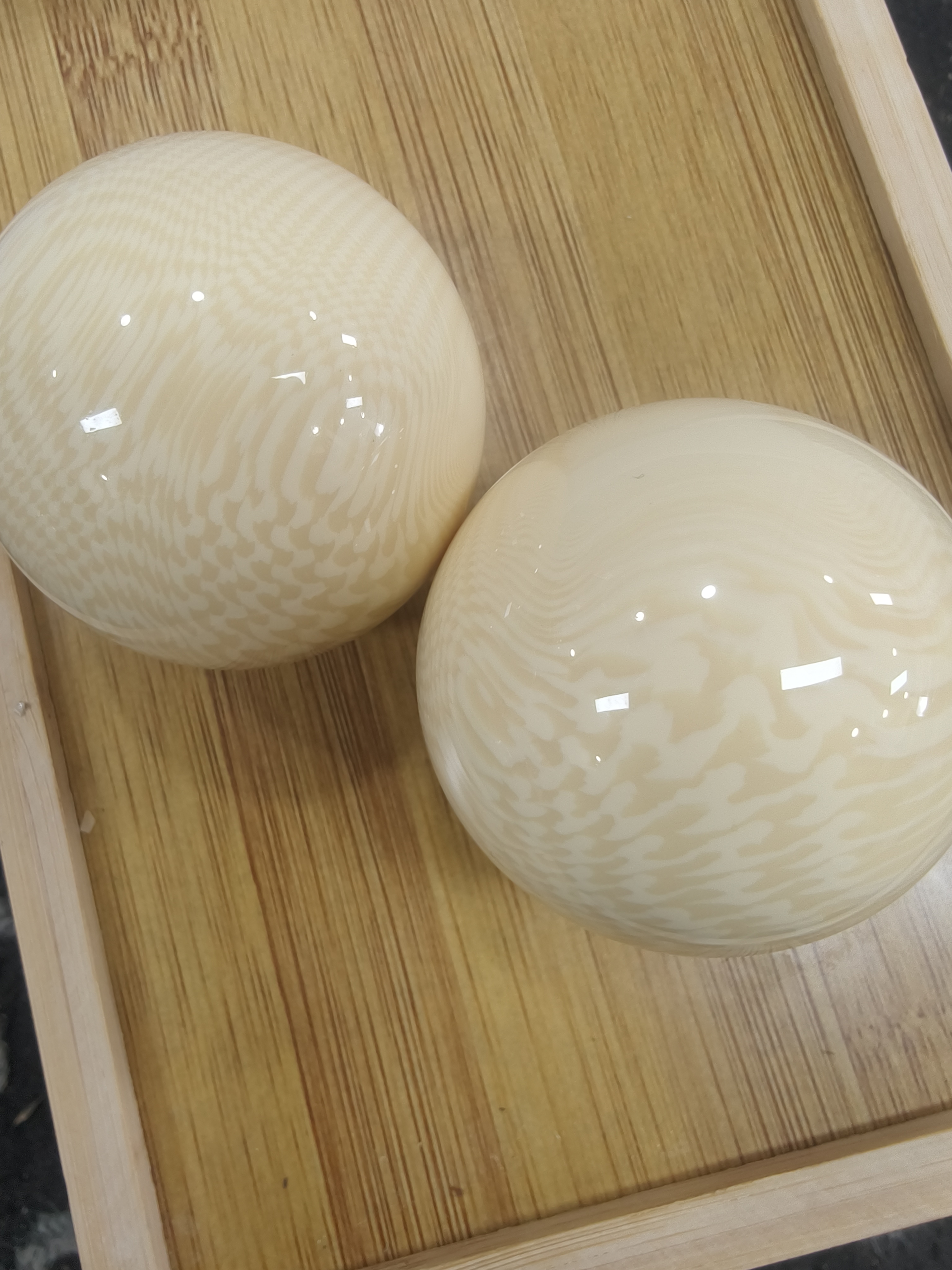 定制木球白杨木手球一对-2031