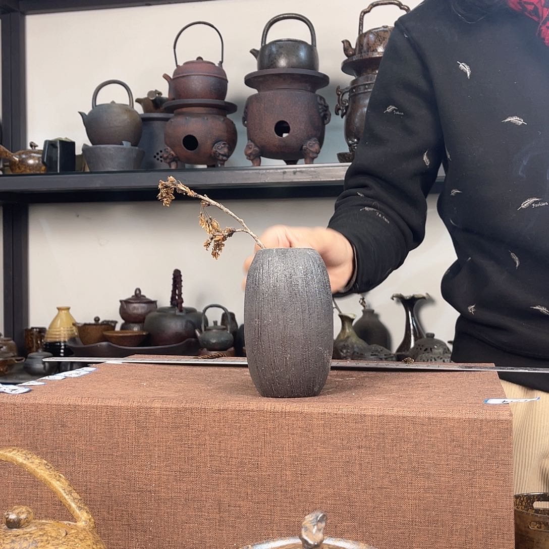 紫泥茶壶紫砂粗陶茶器