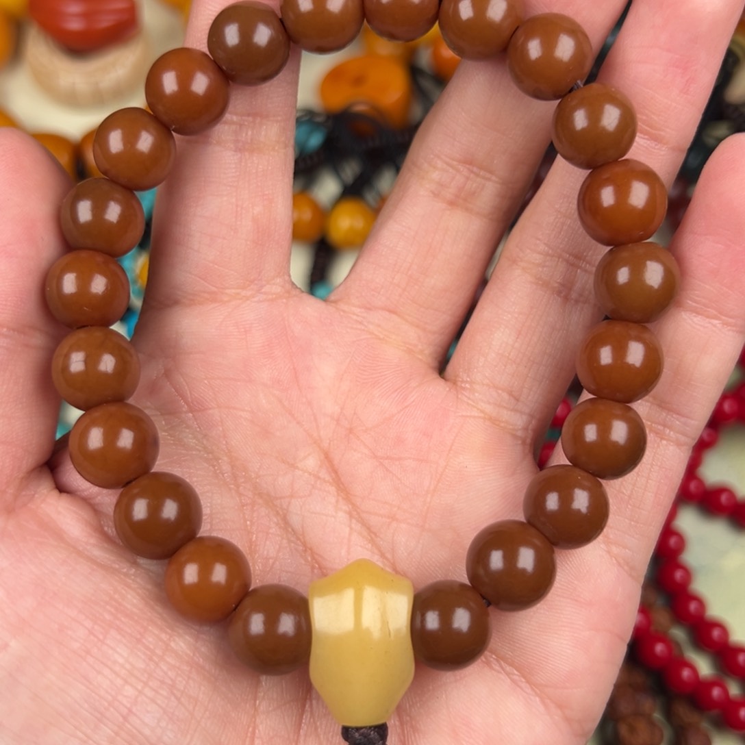 菩提根/象牙果吊坠手串