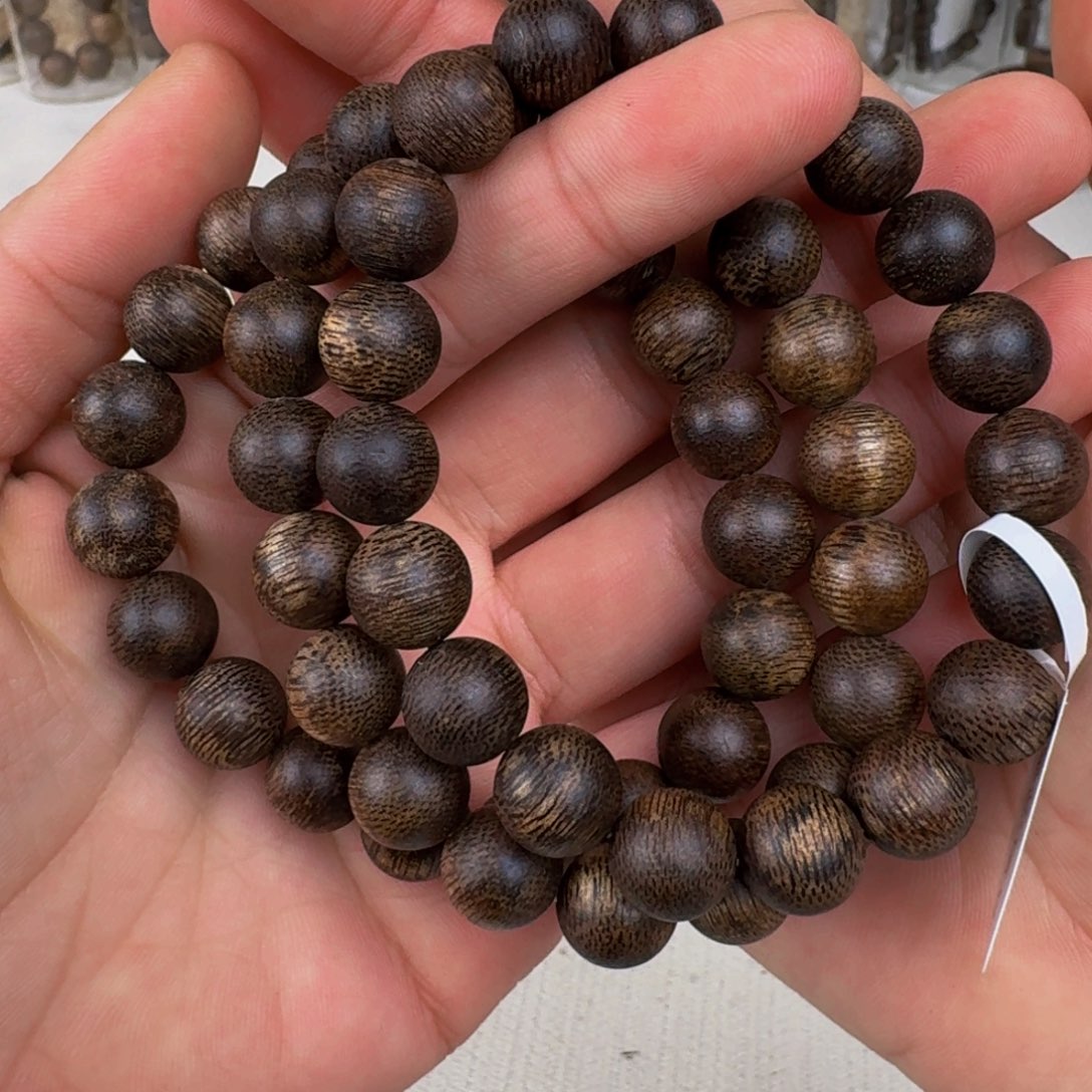 沉香手串沉香西马沉水圆珠卡10+保14克手串多样性发一