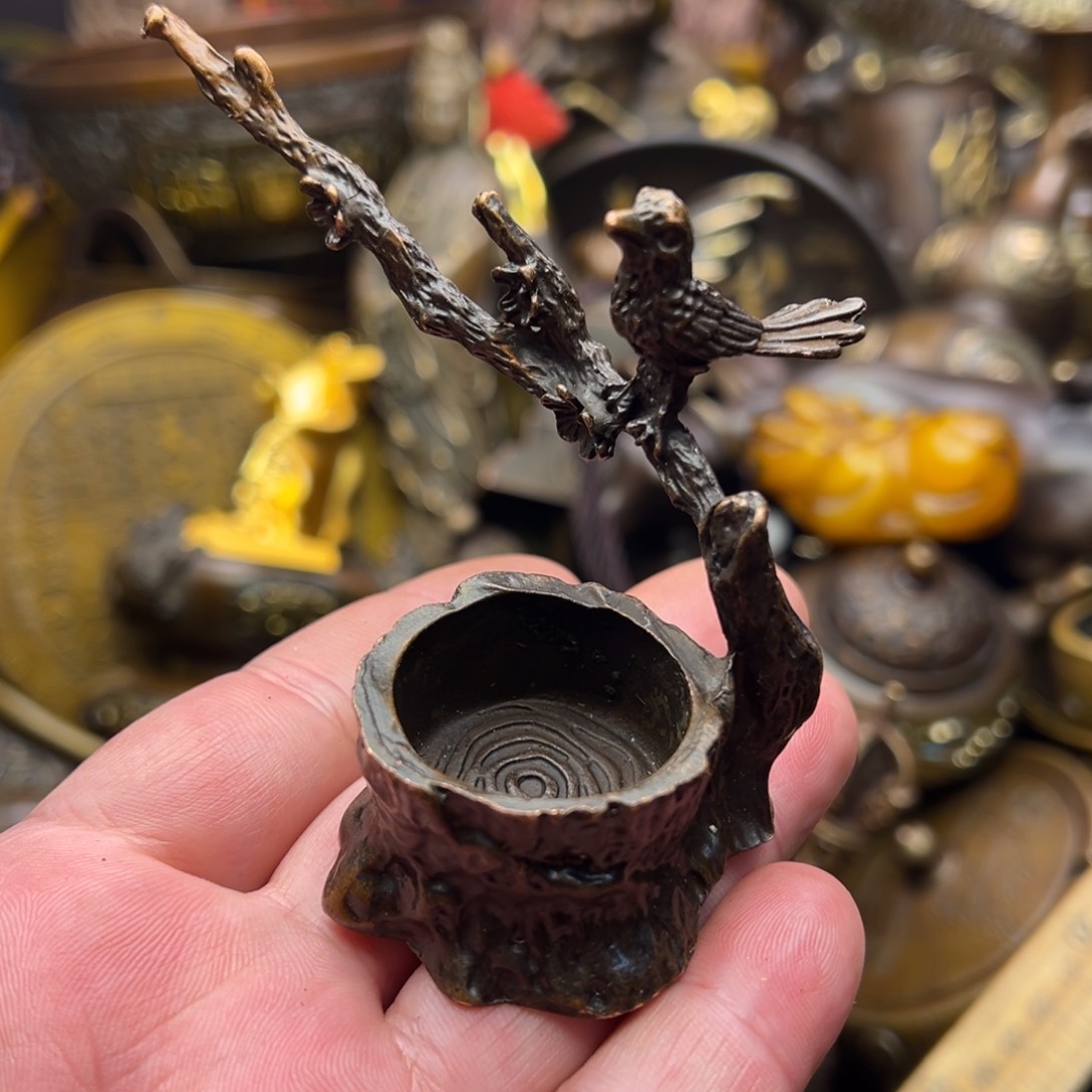 茶壶香炉铜器摆件