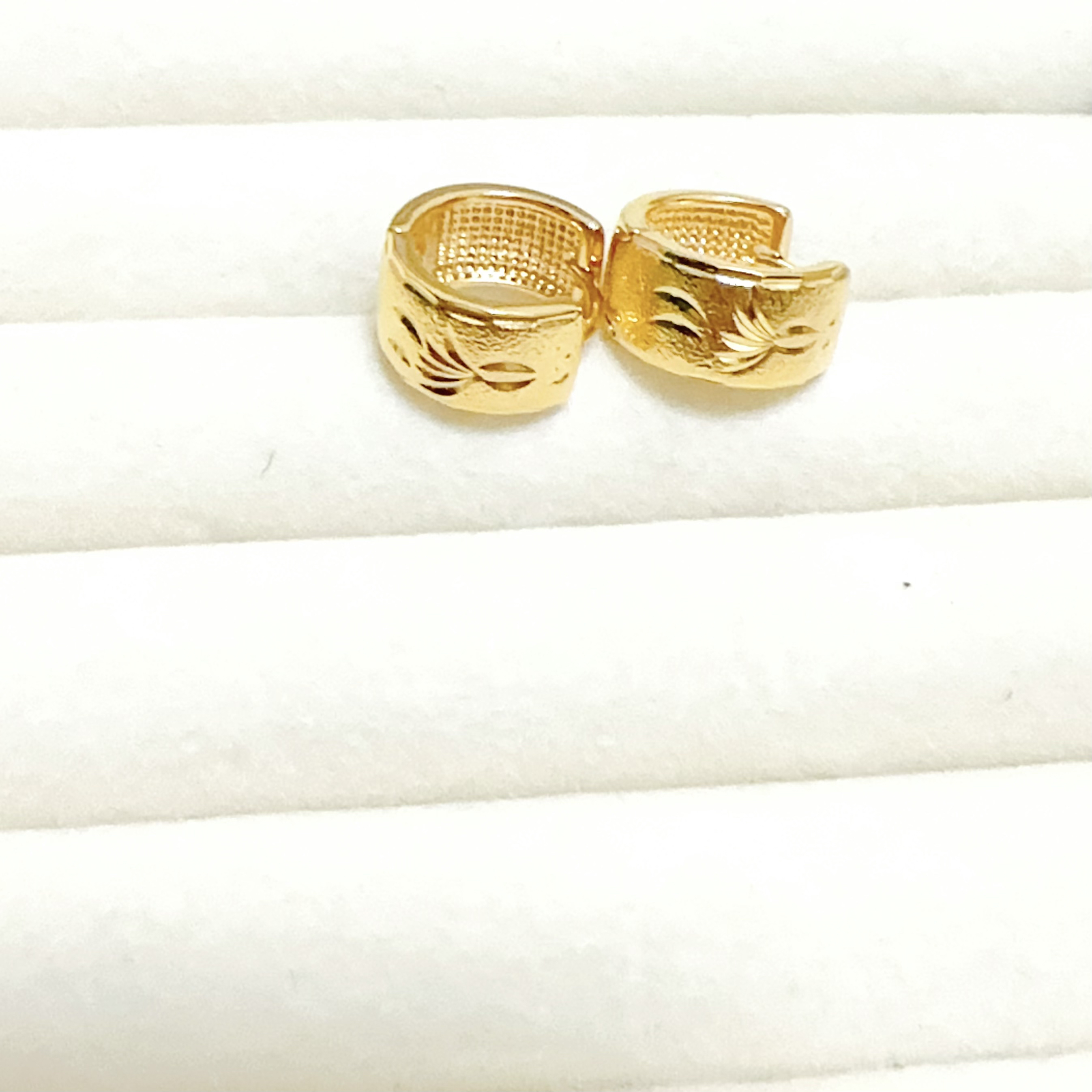 钛钢耳饰 【新款宝藏文创】金鱼年年有鱼耳扣 时尚轻奢金色百搭气质