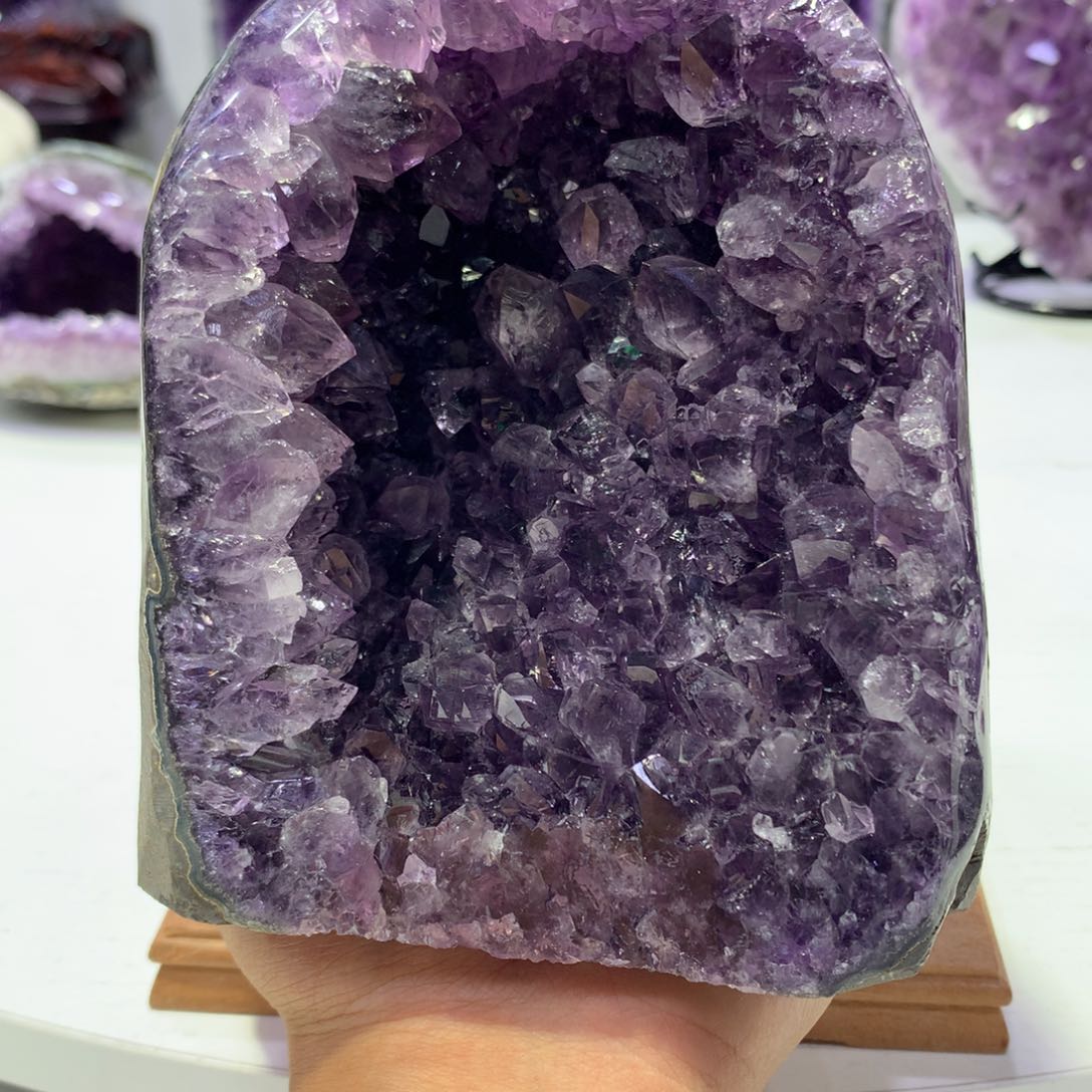紫晶摆件未镶嵌紫晶123