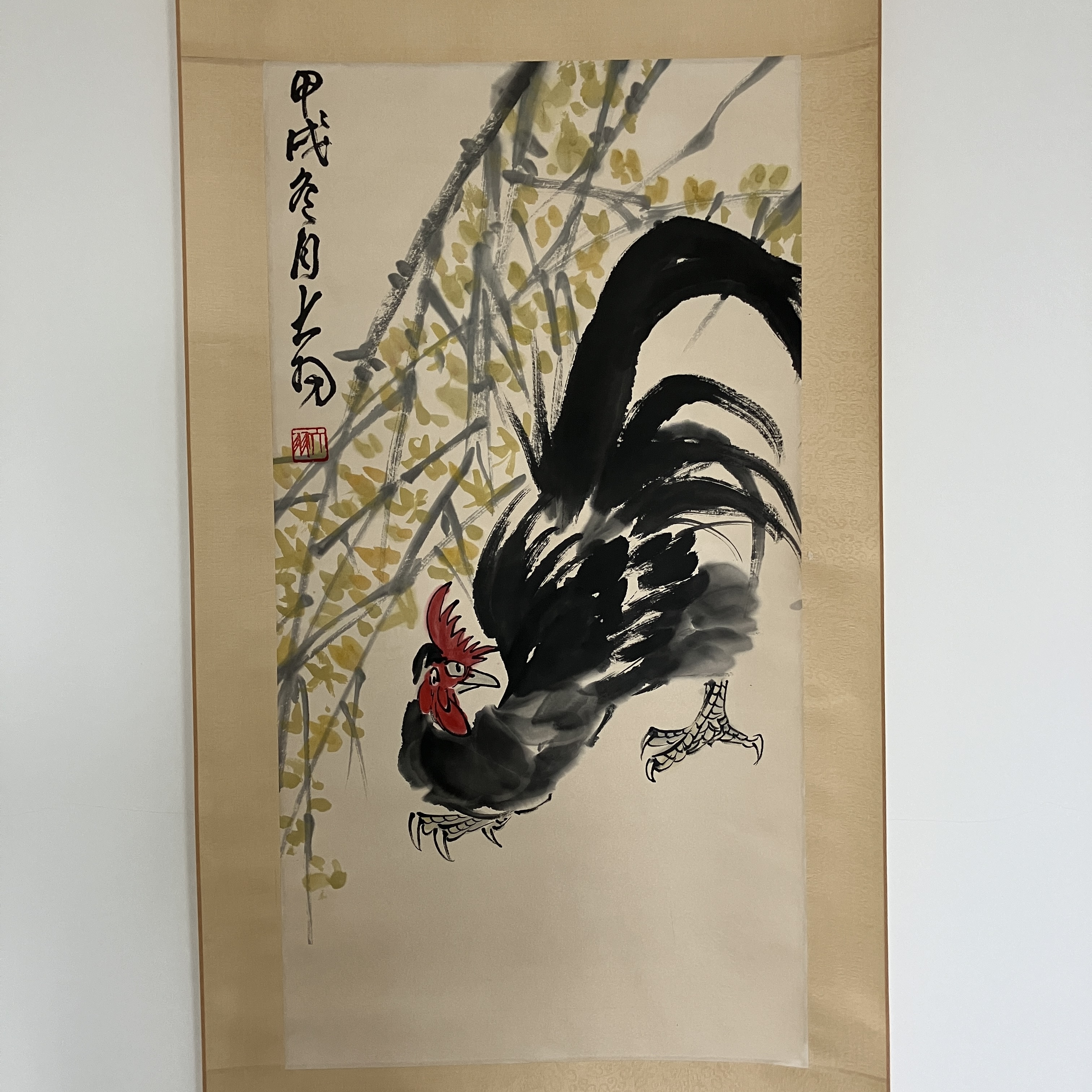 4736 陈老师  大吉图立轴 88×48cm
