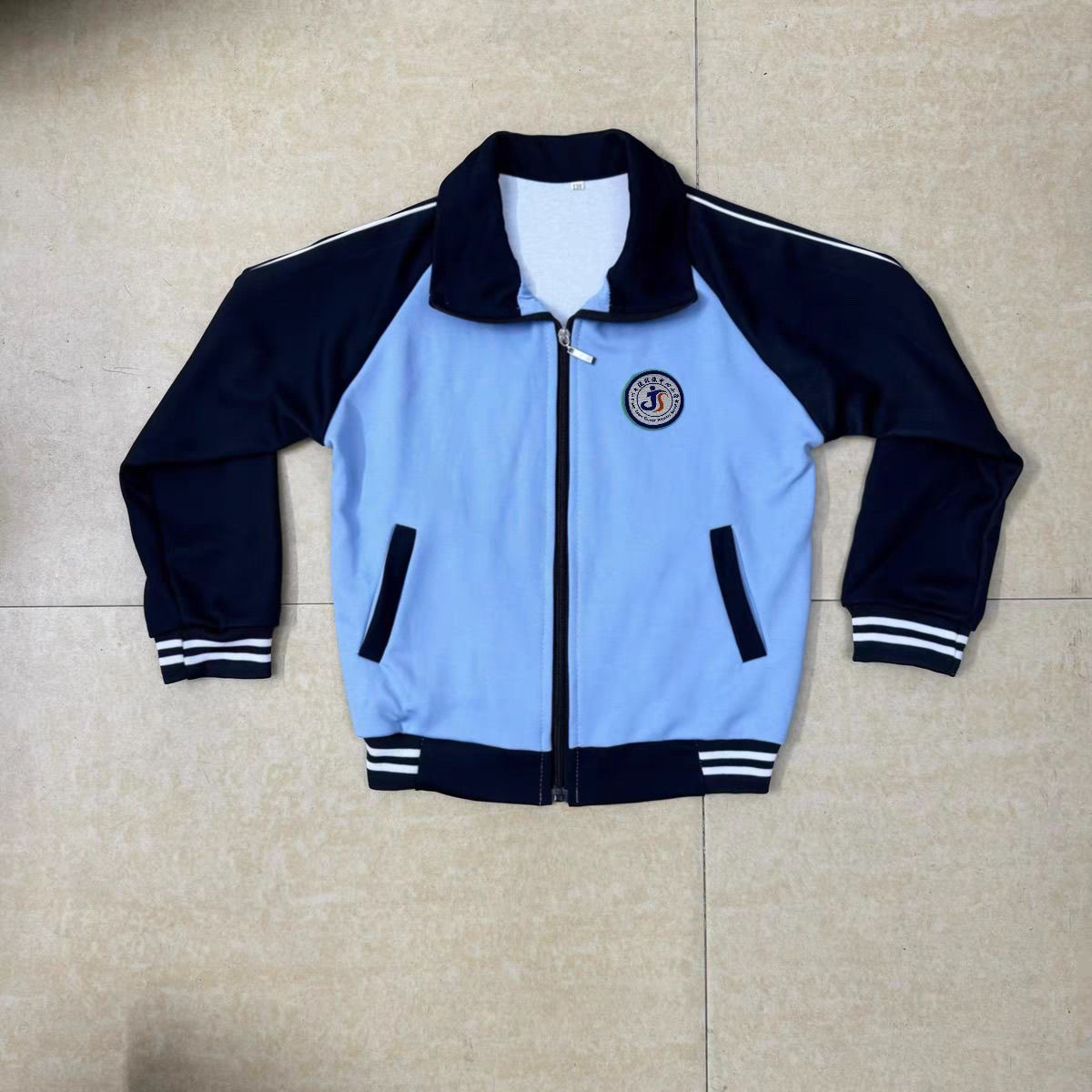 汕尾校服 汕尾市捷胜镇中心小学校服 长袖外套长裤秋冬套装男女