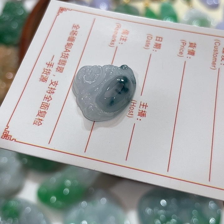 翡翠未镶嵌颈饰11