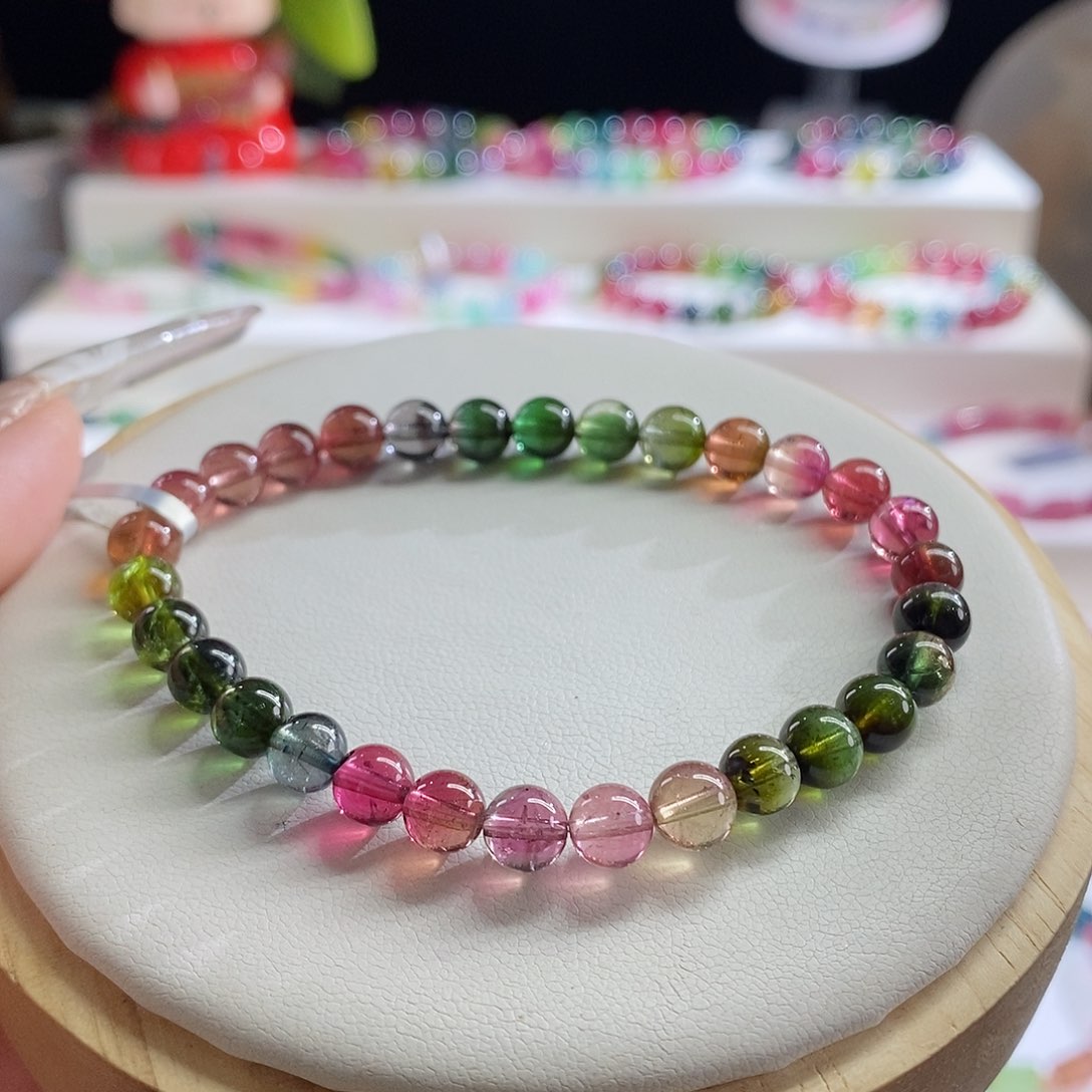 未镶嵌手链碧玺西瓜