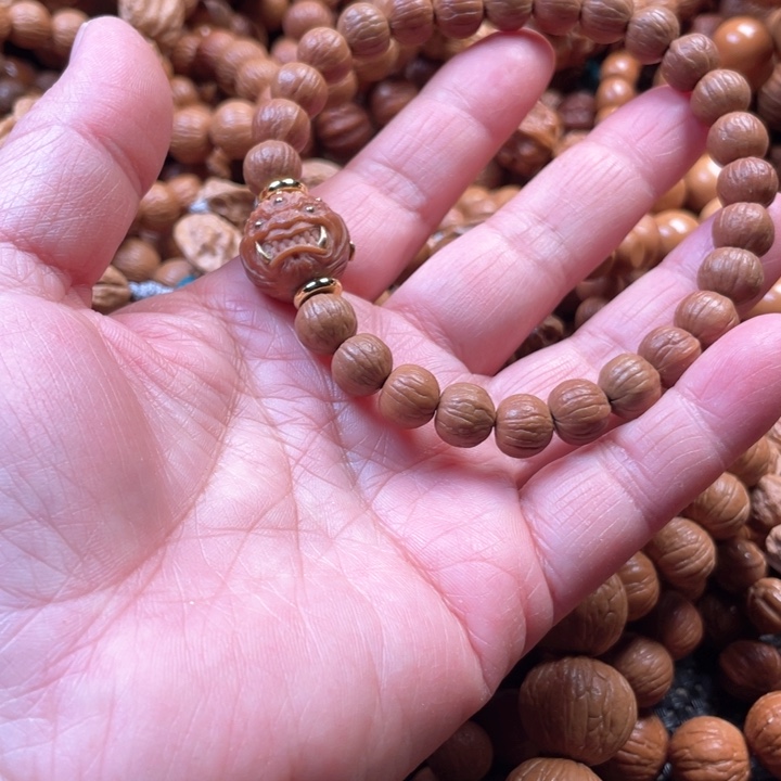 猴头核桃手串9×8同尺小南瓜