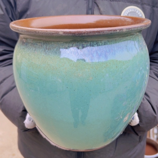 紫砂花盆高24口25————-