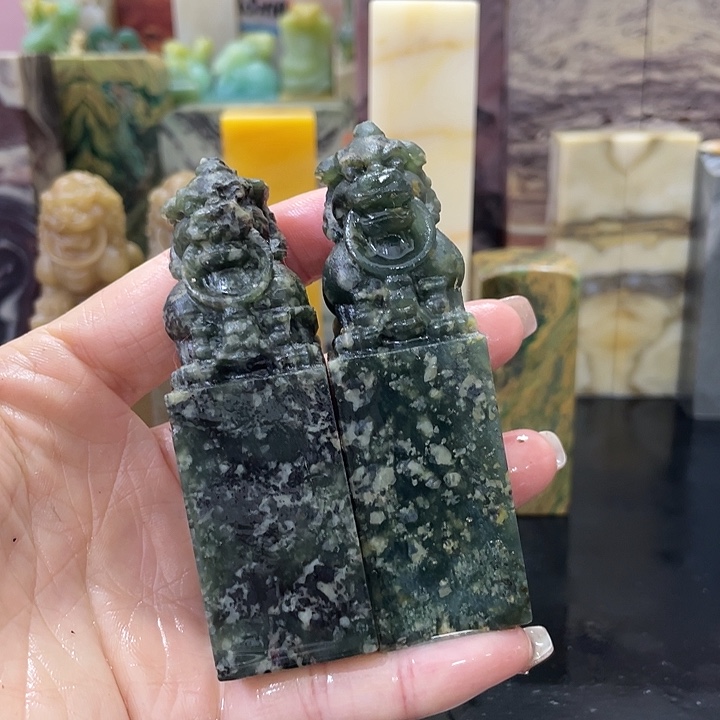 青田石鼓*佐混合各种石