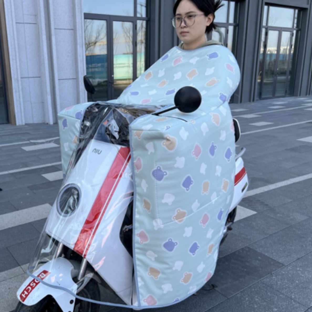 斗篷款夏季挡风被夏季防晒防晒遮阳加大加宽电动车挡风被夏季防晒