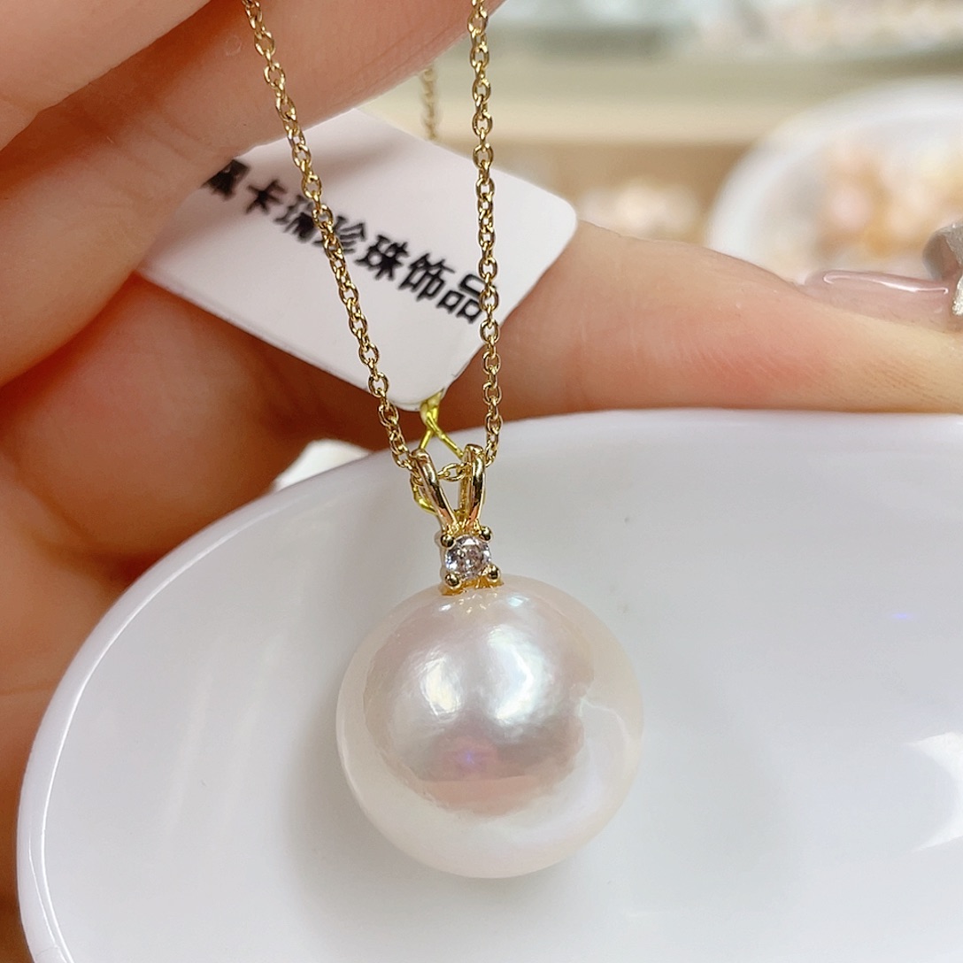 淡水珍珠未镶嵌吊坠(赠链)