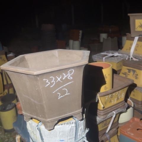 红陶紫砂花盆盆景盆栽瑕疵