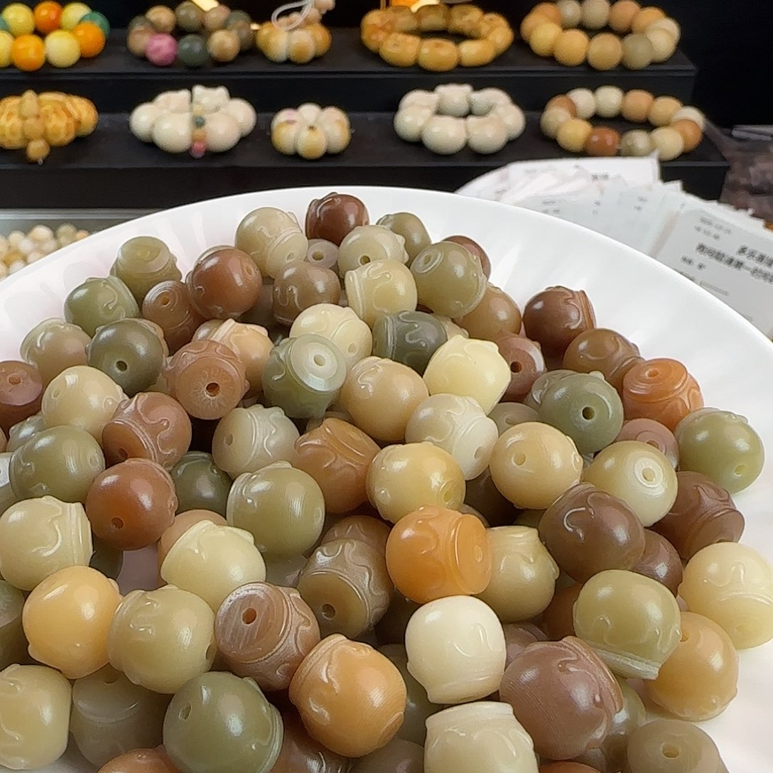 菩提根/象牙果手串卡12多宝蜜罐100颗批发